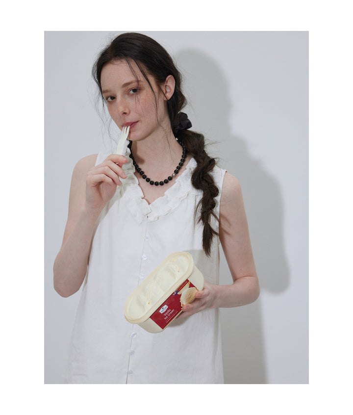 Frill Grace Cotton Blouse LCCB0208