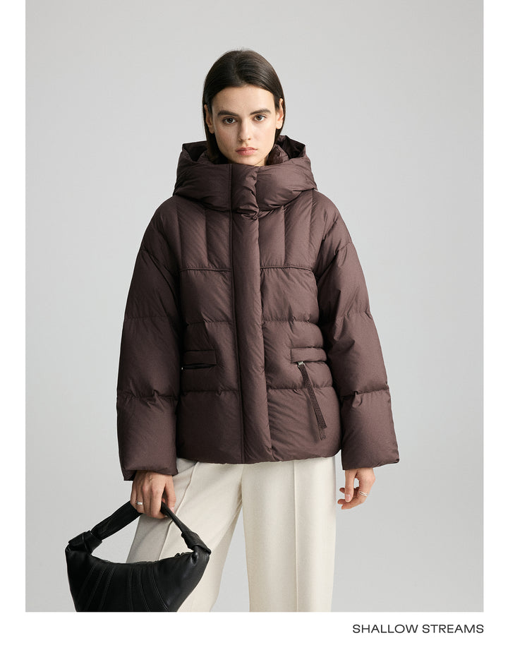 Vintage Down Hooded Puffer Jacket SSDJ0077