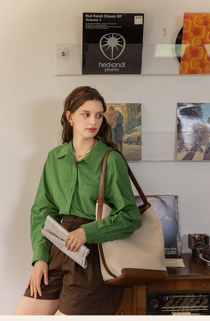 Pure Color Cotton Shirt DACS0120