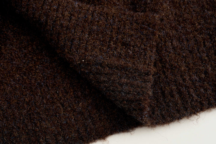 Wool Hoop V-Neck Knit Cardigan SSWC0063