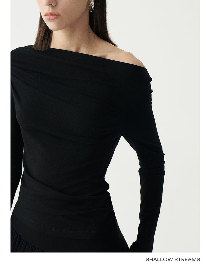 Elegant Off-Shoulder Knit Top SSOT0047