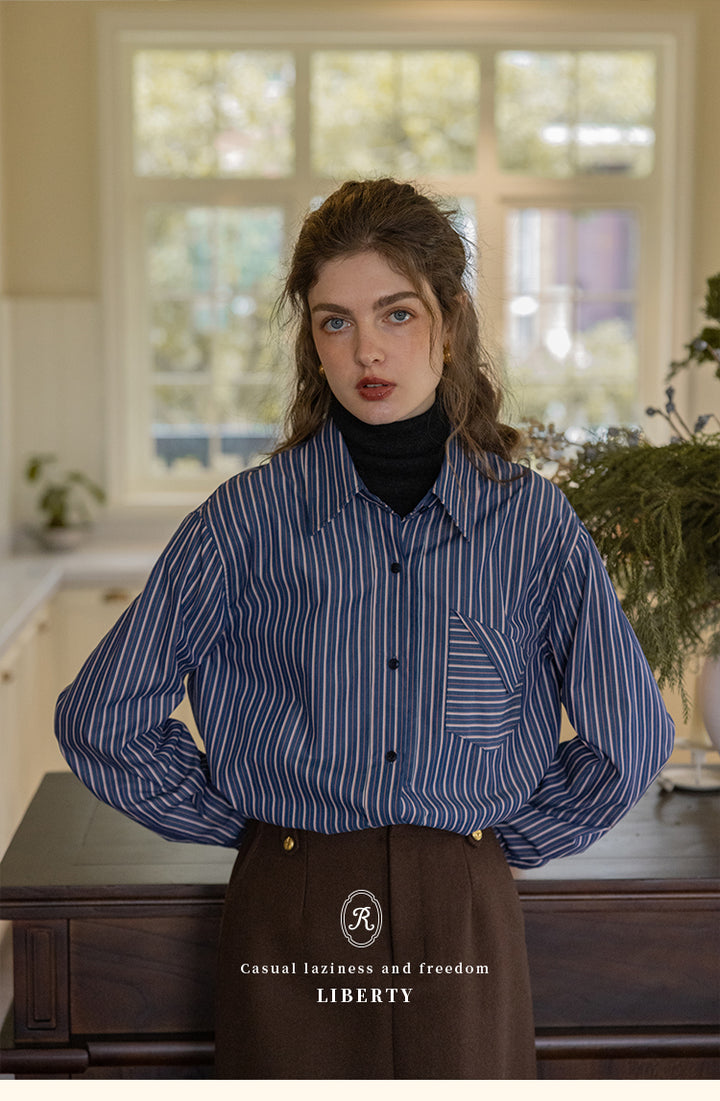 Liberty Striped Cotton Shirt DACS0119