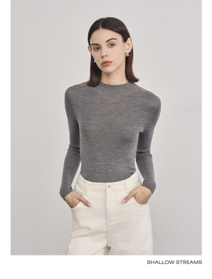 Elegant Wool Turtleneck Sweater SSTS0061
