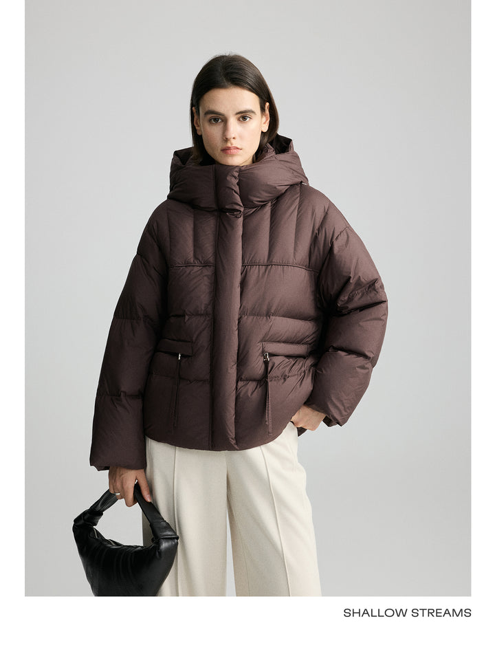 Vintage Down Hooded Puffer Jacket SSDJ0077