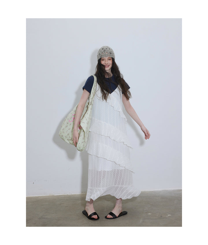 Lofi Petal Drape Maxi Dress LCMD0216
