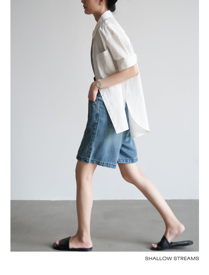 SoftEdge Washed Denim Shorts SSDS0221