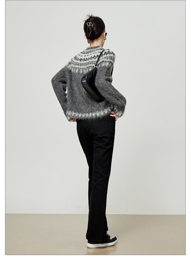 Nordic Inspired Mohair Sweater LLMS0096