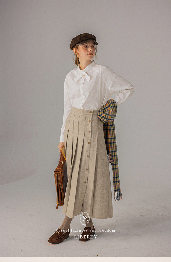 Elegant Bow-Tie Collar Shirt DACS0117