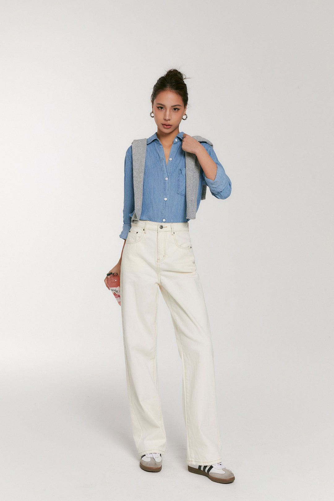 Cloudwash Linen-Silk Denim Shirt DGSD0196