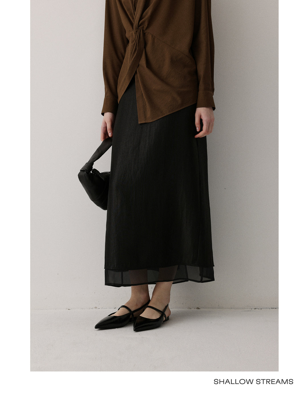 Sheer Flow Midi Skirt SSMS0222