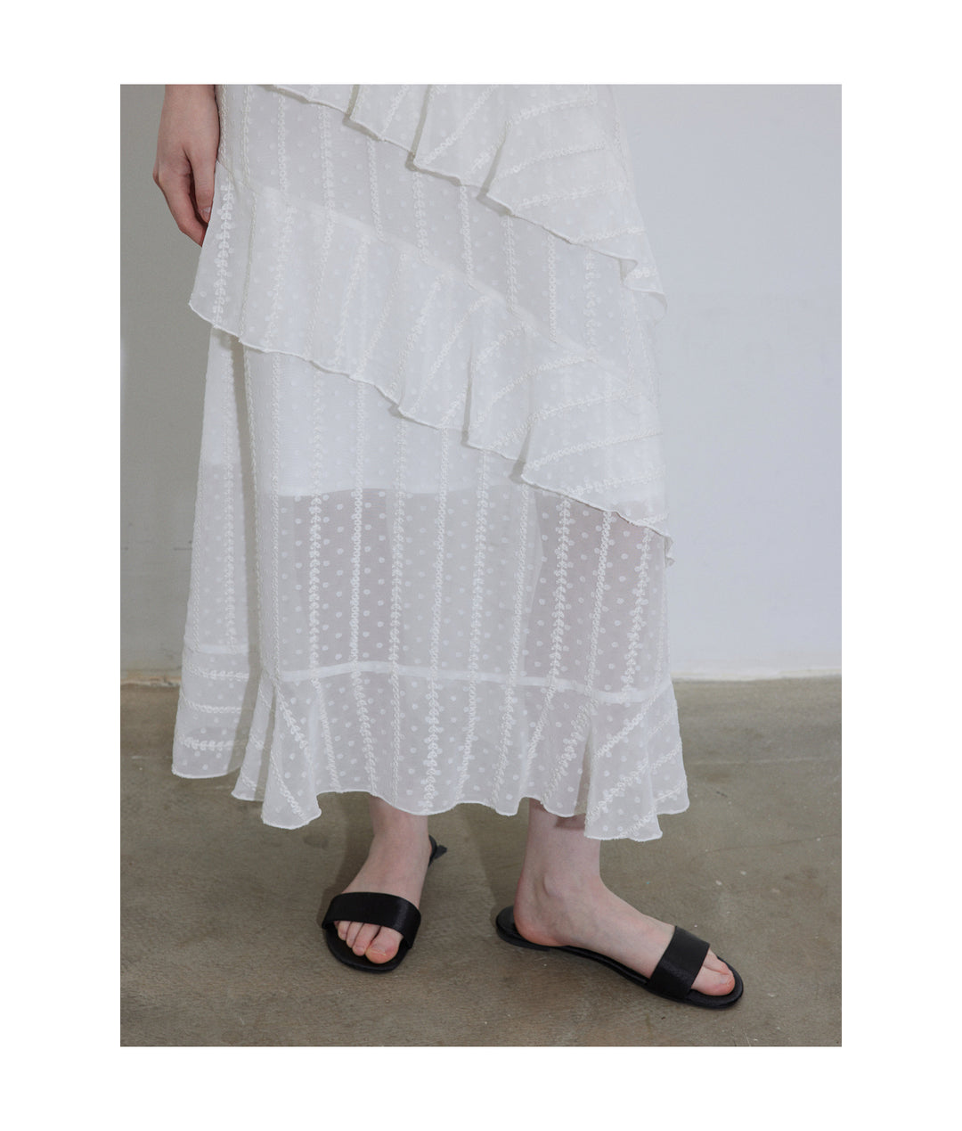 Lofi Petal Drape Maxi Dress LCMD0216