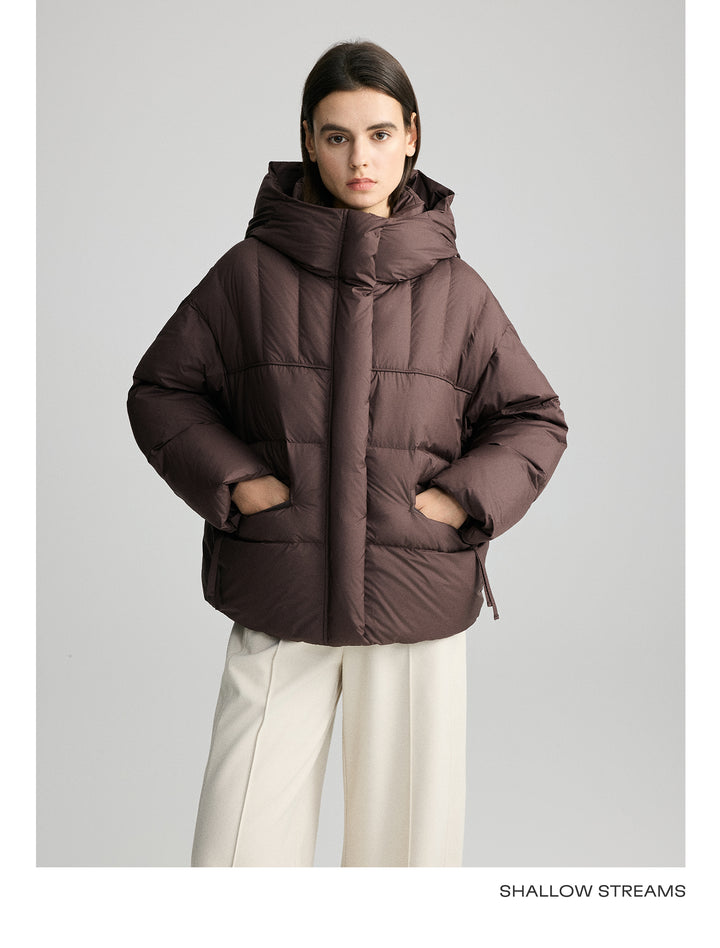 Vintage Down Hooded Puffer Jacket SSDJ0077