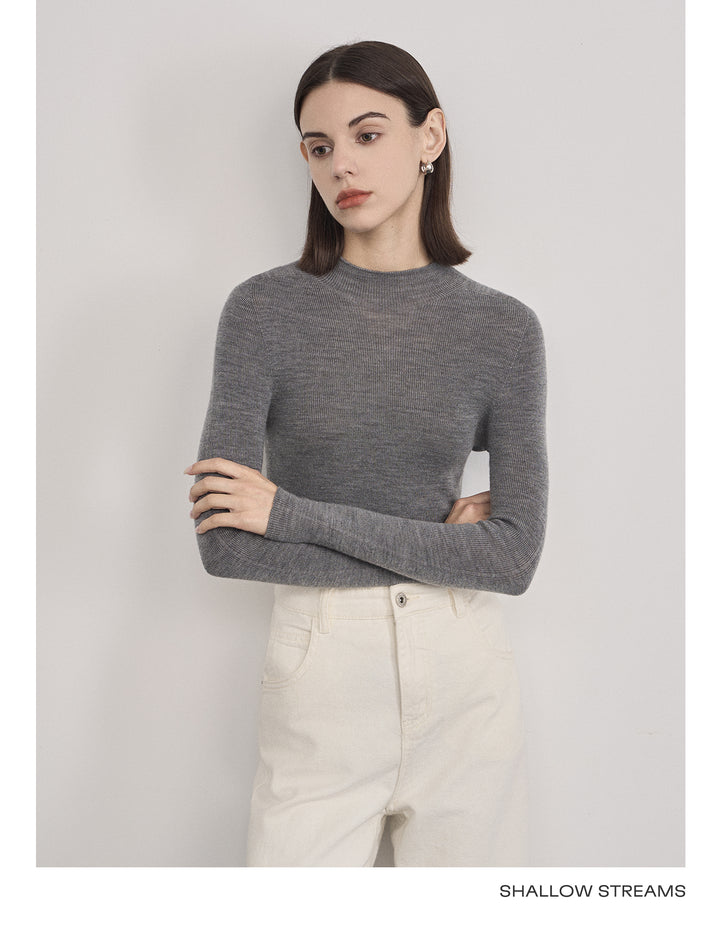 Elegant Wool Turtleneck Sweater SSTS0061