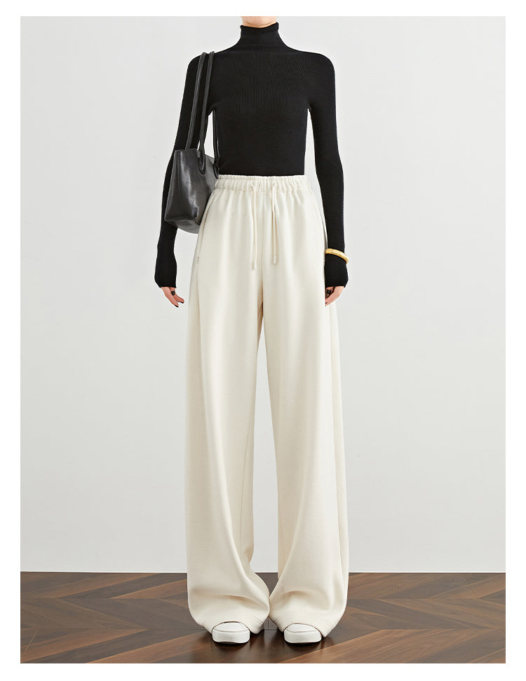 Ivory Grace High-Waist Wide-Leg Pants FAWP0026