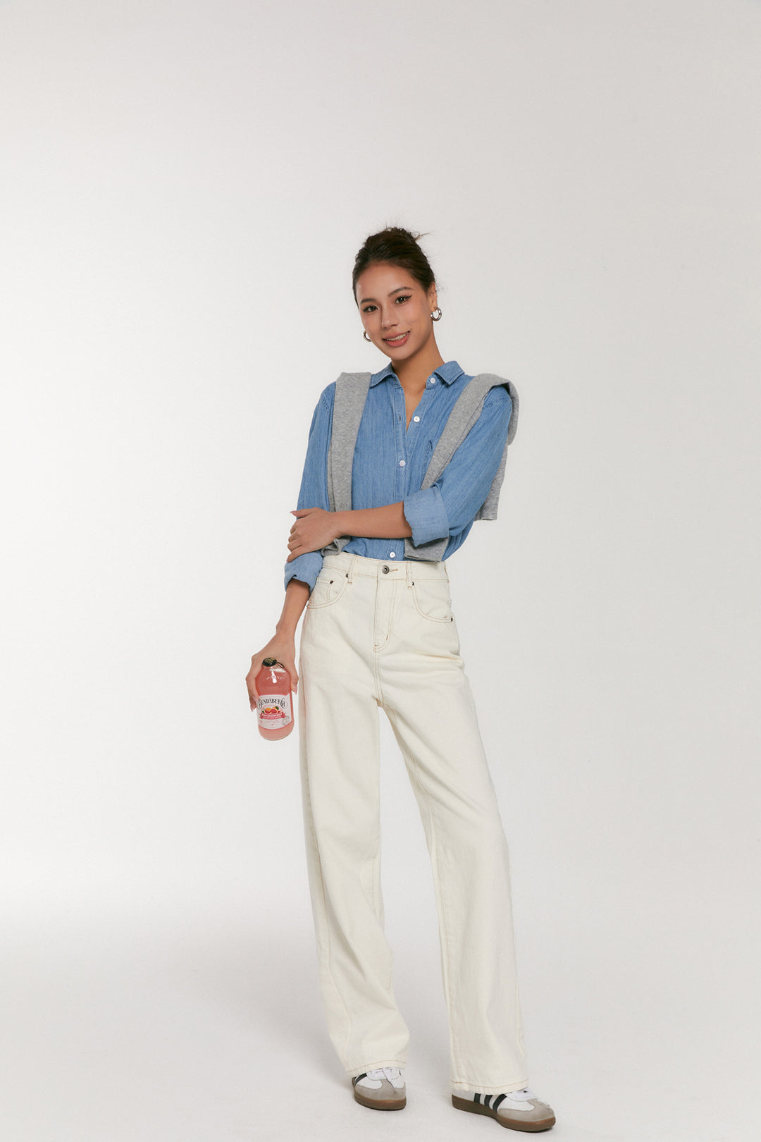 Cloudwash Linen-Silk Denim Shirt DGSD0196