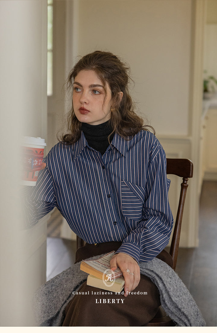 Liberty Striped Cotton Shirt DACS0119