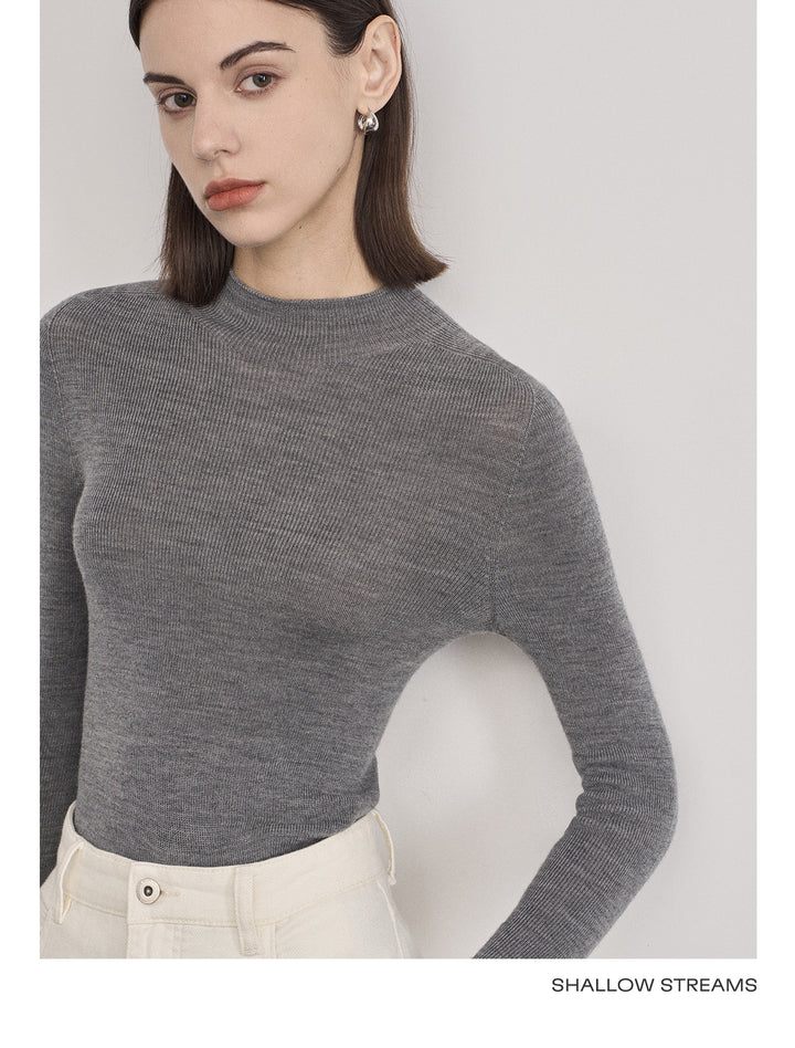 Elegant Wool Turtleneck Sweater SSTS0061