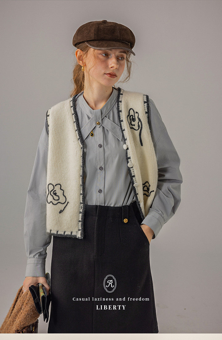 Elegant Bow-Tie Collar Shirt DACS0117