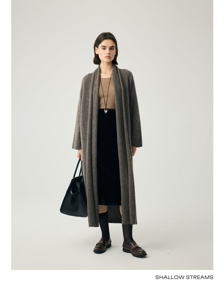 Cashmere Blend Draped Coat SSCC0088