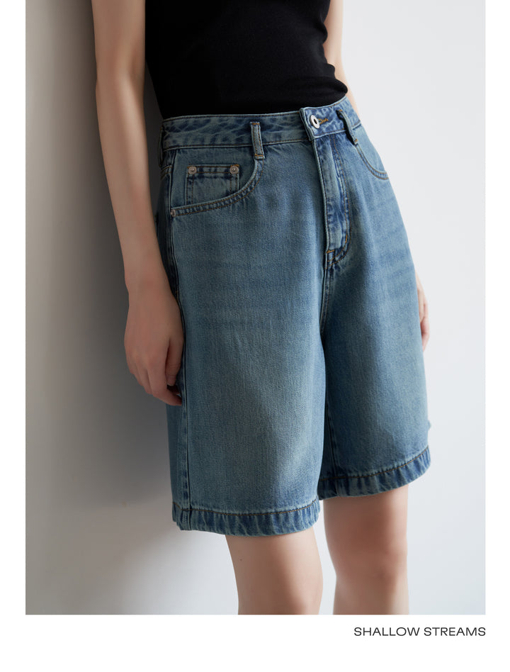 SoftEdge Washed Denim Shorts SSDS0221