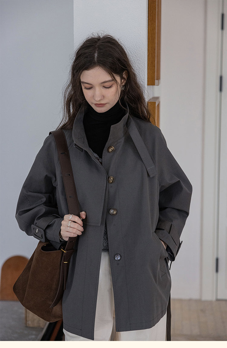High-End Classic Belted Jacket DABJ0106