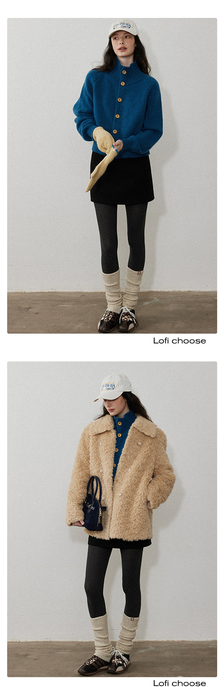 High-Neck Knit Cardigan LCHC0056
