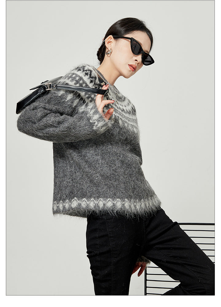 Nordic Inspired Mohair Sweater LLMS0096