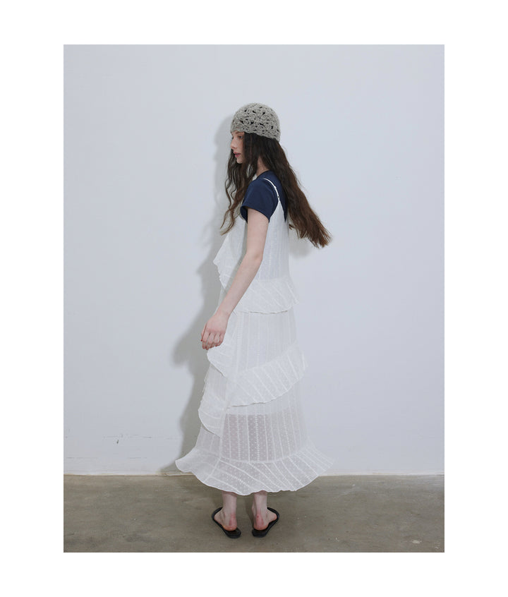 Lofi Petal Drape Maxi Dress LCMD0216