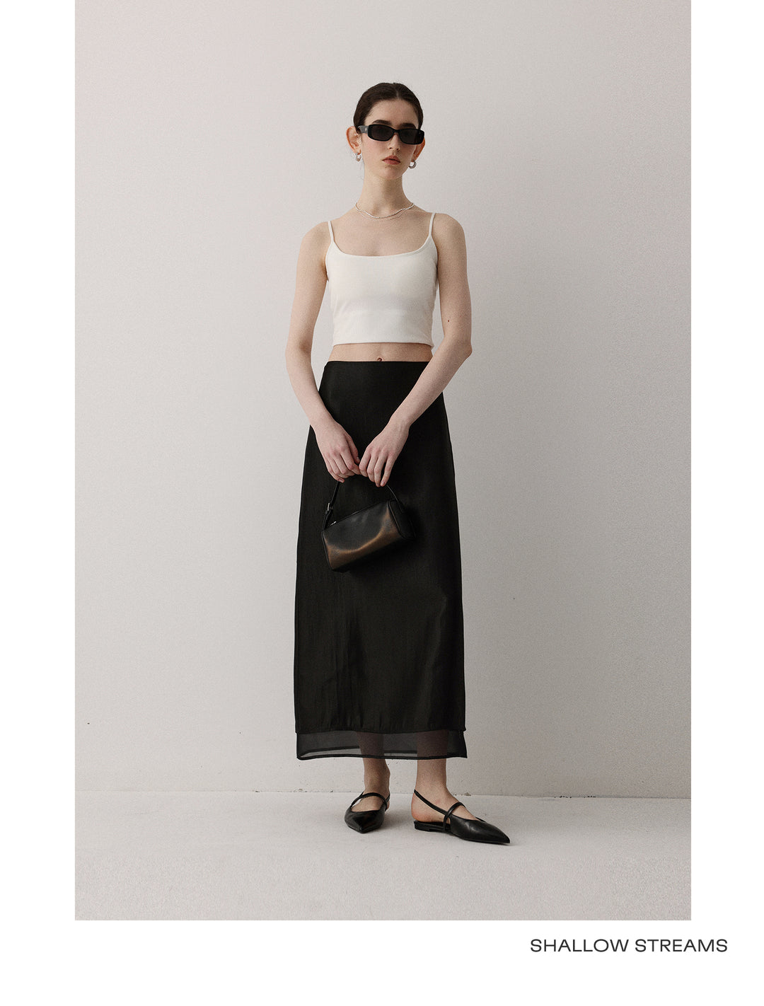 Sheer Flow Midi Skirt SSMS0222