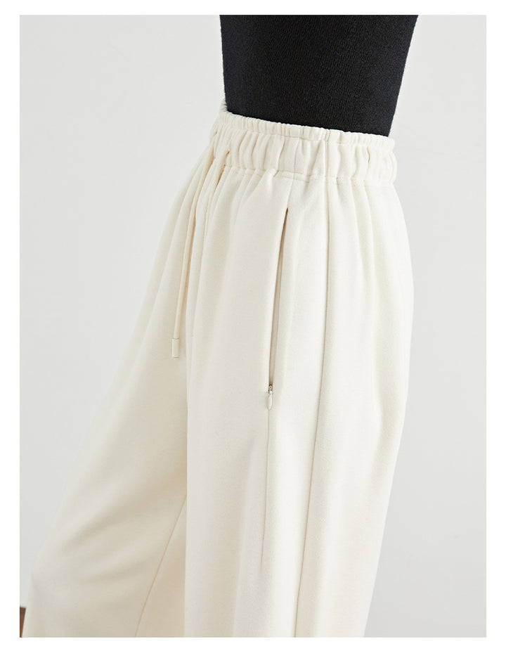 Ivory Grace High-Waist Wide-Leg Pants FAWP0026