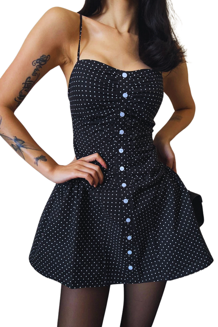Midnight Dots Corset Dress VLCD0241