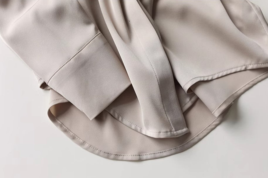 Luxe Drape Satin Blouse SSSB0184