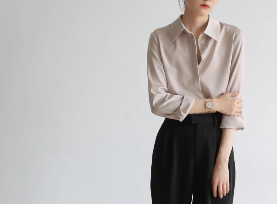 Luxe Drape Satin Blouse SSSB0184