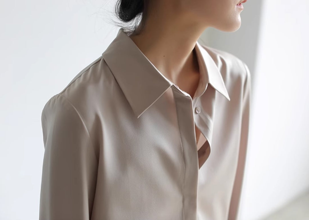 Luxe Drape Satin Blouse SSSB0184