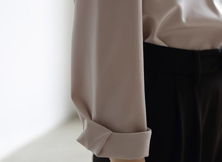 Luxe Drape Satin Blouse SSSB0184