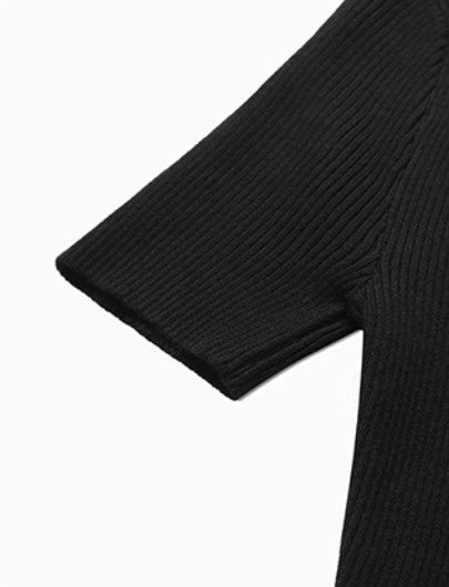Sleek Allure Polo Knit Dress OUPD0246