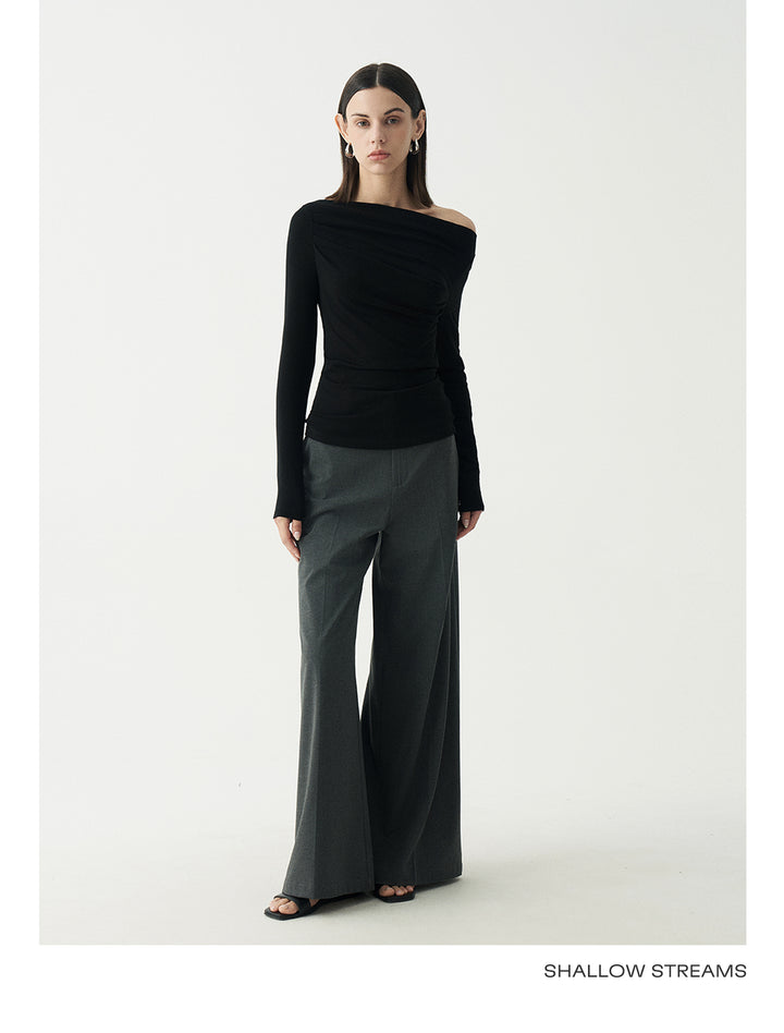 Elegant Off-Shoulder Knit Top SSOT0047