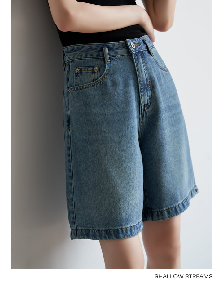 SoftEdge Washed Denim Shorts SSDS0221