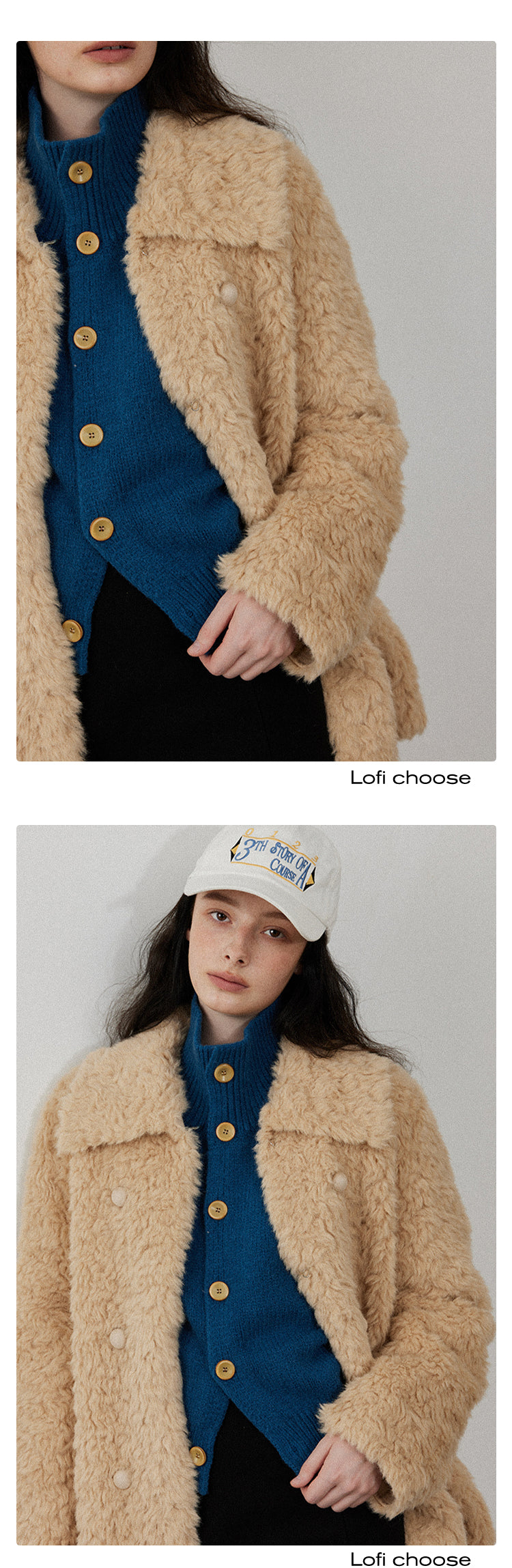 High-Neck Knit Cardigan LCHC0056 [PRE ORDER]