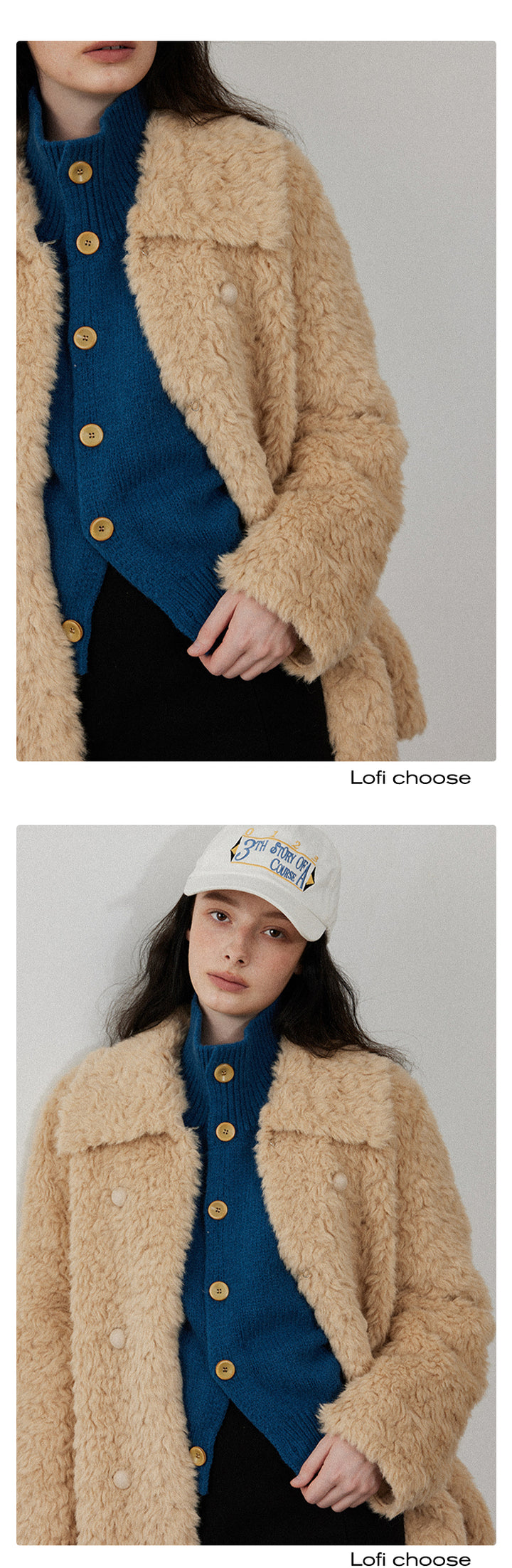 High-Neck Knit Cardigan LCHC0056 [PRE ORDER]