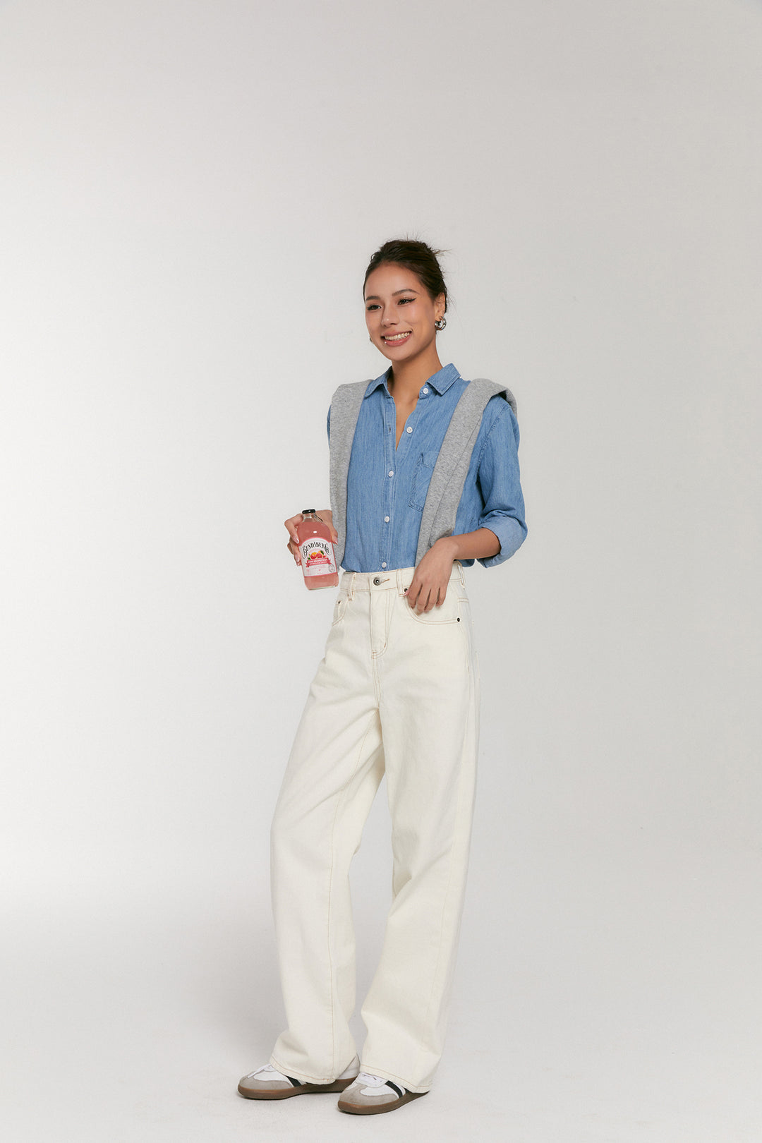 Cloudwash Linen-Silk Denim Shirt DGSD0196