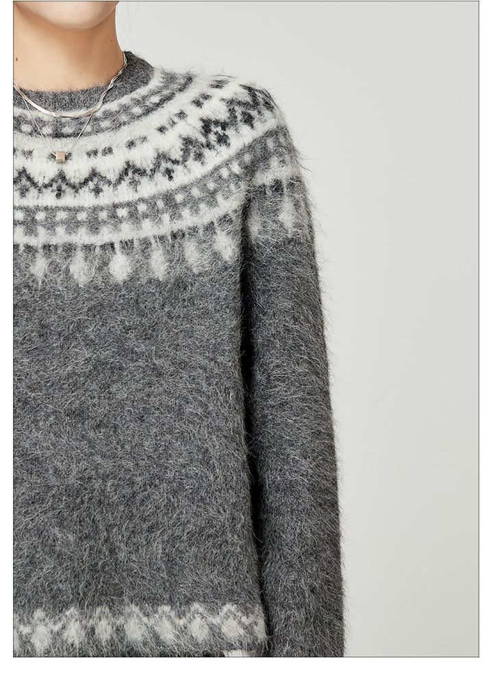 Nordic Inspired Mohair Sweater LLMS0096