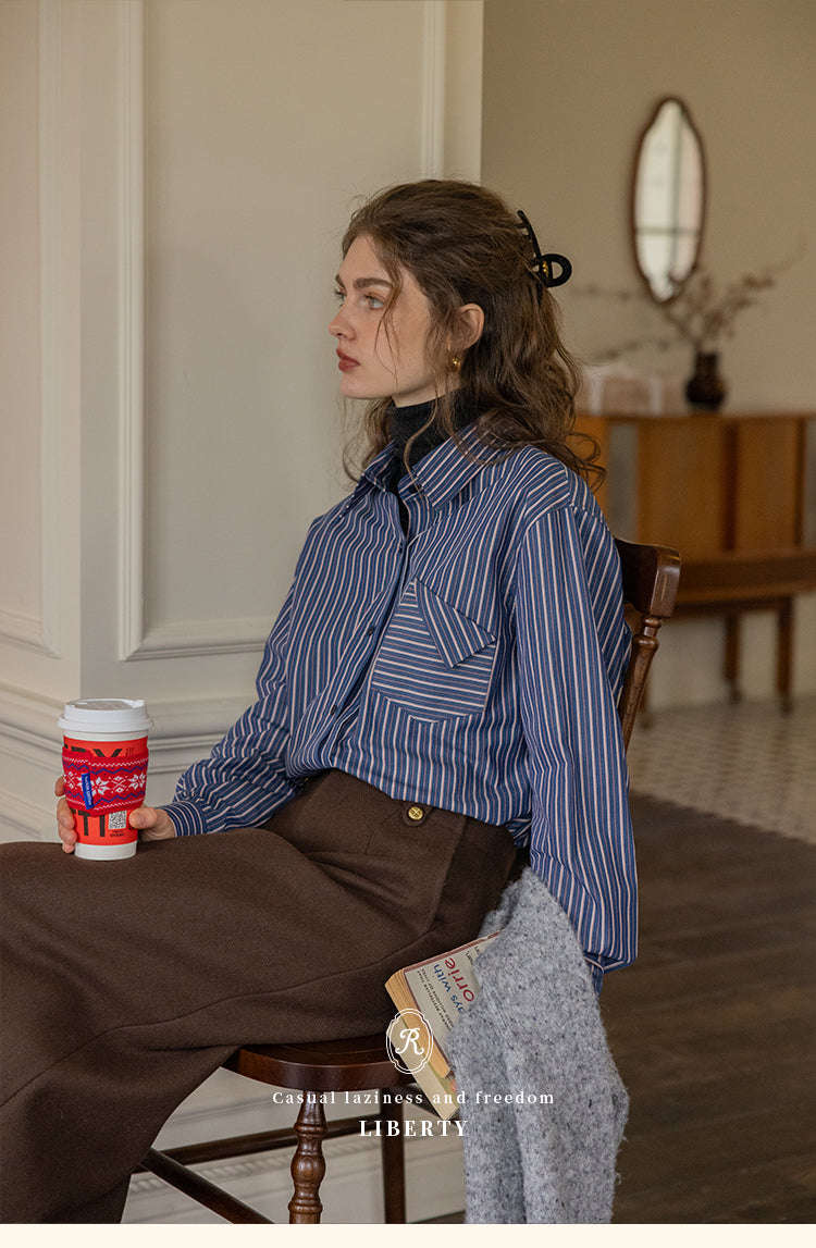 Liberty Striped Cotton Shirt DACS0119