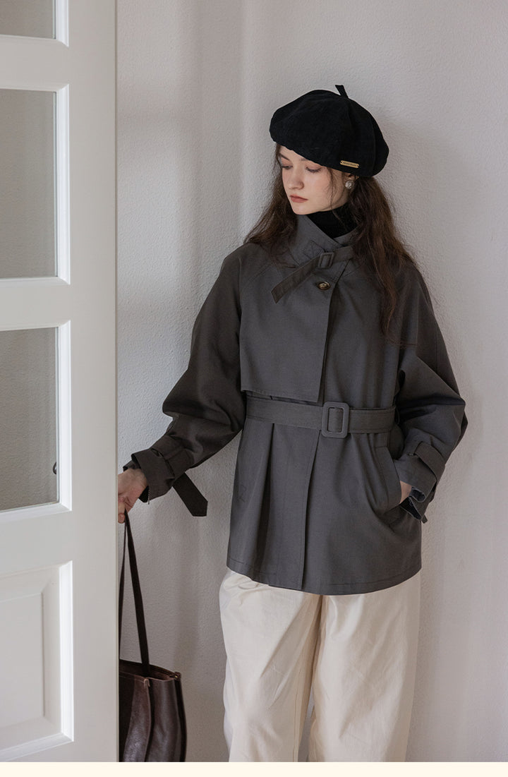 High-End Classic Belted Jacket DABJ0106