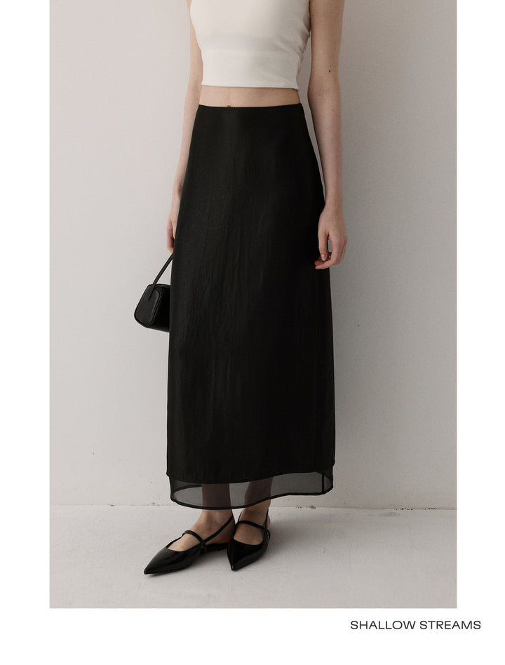 Sheer Flow Midi Skirt SSMS0222