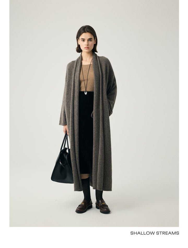 Cashmere Blend Draped Coat SSCC0088