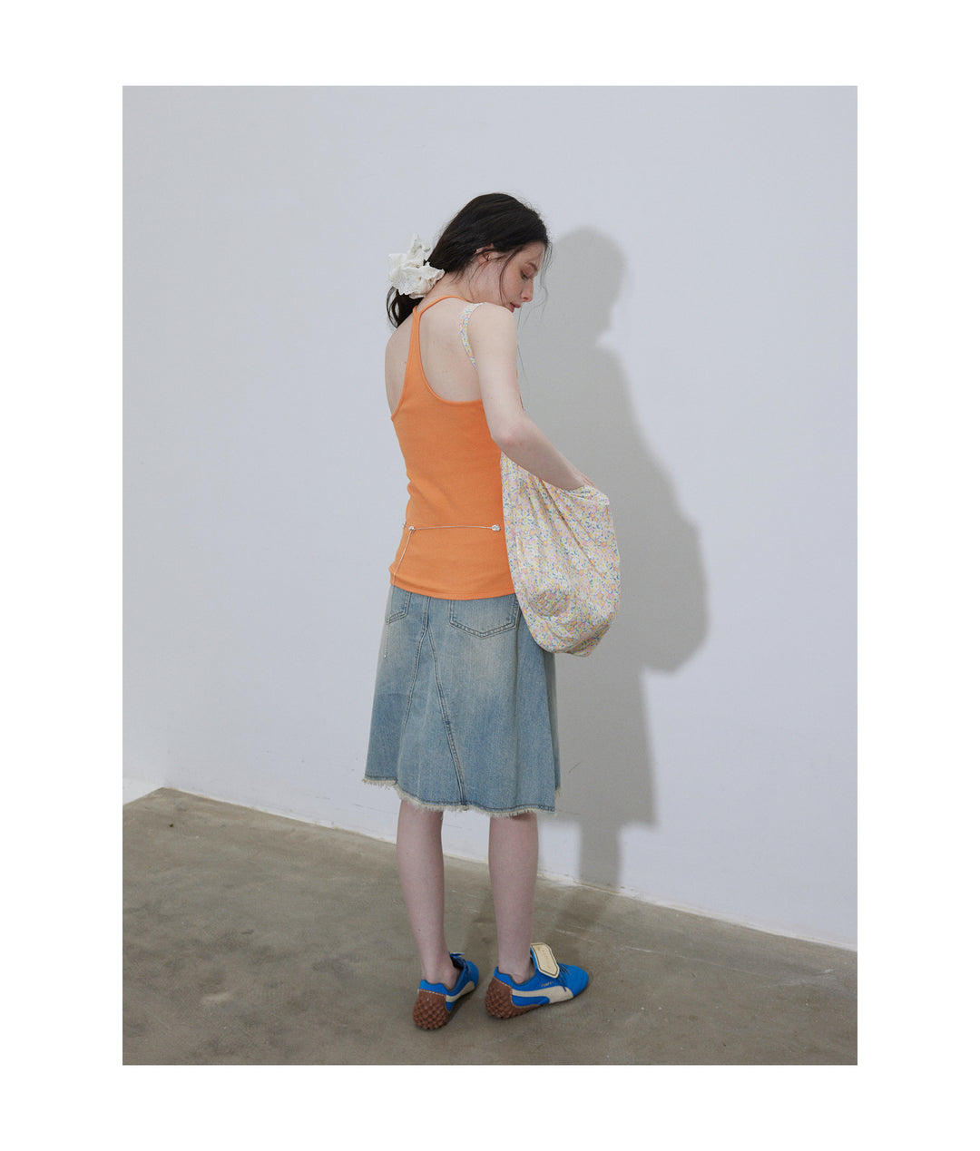 A-Line Washed Denim Skirt LCAS0214