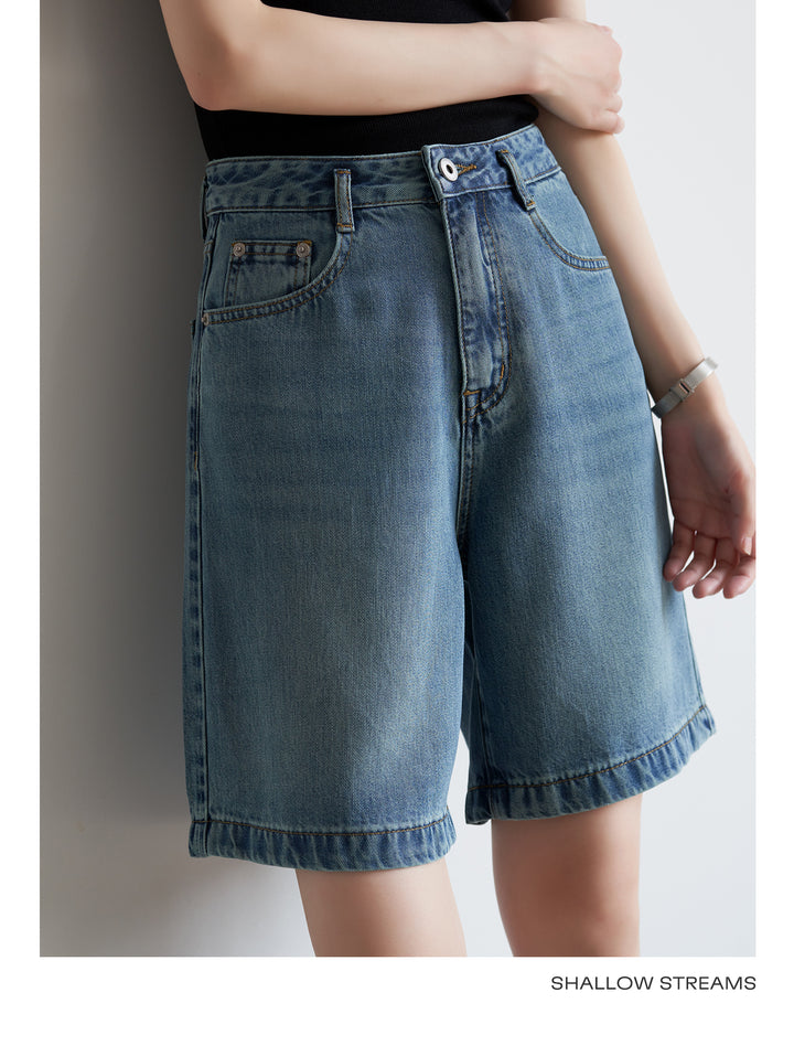 SoftEdge Washed Denim Shorts SSDS0221