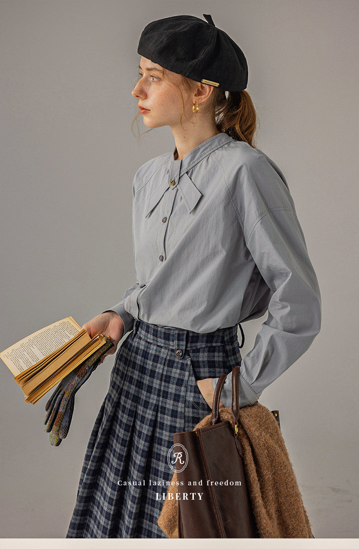 Elegant Bow-Tie Collar Shirt DACS0117