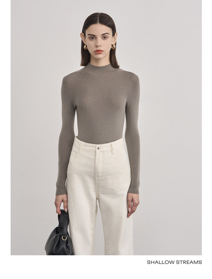 Elegant Wool Turtleneck Sweater SSTS0061